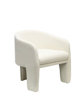 MARINO TUB CHAIR - WHITE FABRIC