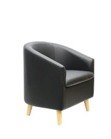 SONIC TUB CHAIR - BLACK PU