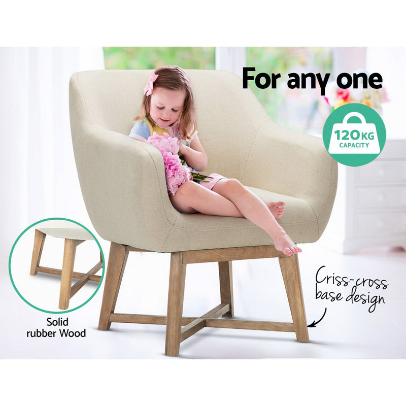 Aston Tub Accent Chair - Beige