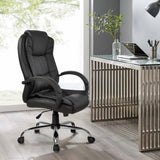 BROOK Office Chair Gaming Computer Chairs Executive PU Leather Seating Black