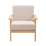 SKANE Fabric Dining Armchair - Beige