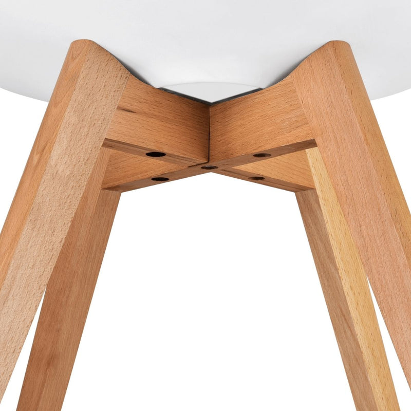 Cherry White Iconic Mid-Century Design Dining Chair Set of 2
