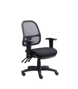 YURI ERGONOMIC OFFICE MESH CHAIR - HEAVY DUTY OPERATOR ARM CHAIR